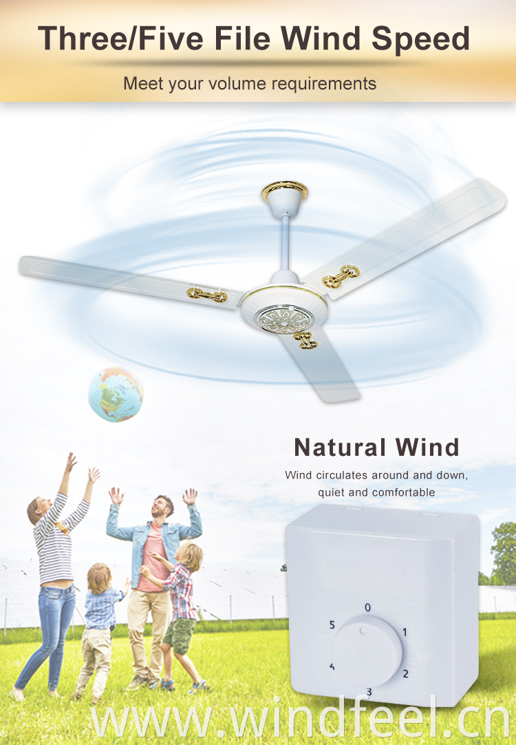 Modern Air Cooling 56inch Electrical Ceiling Fan